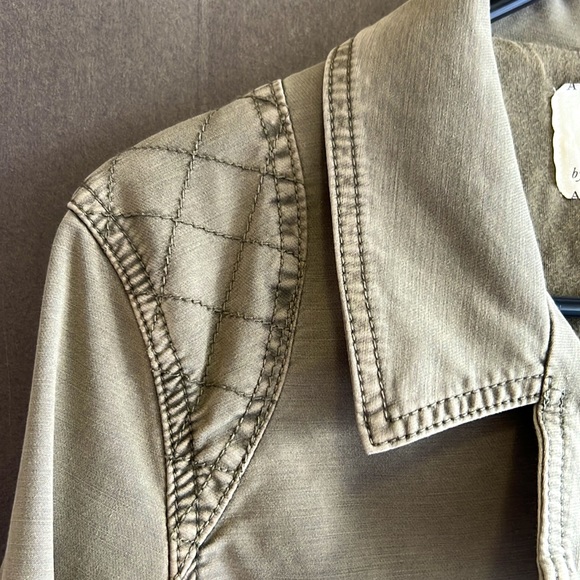 Anthropologie Army Green Moto Jacket - Picture 5 of 11